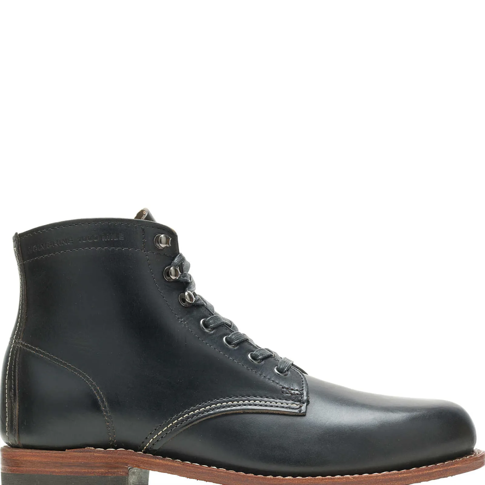 Boots|1000 Mile<Wolverine 1000 Mile Plain-Toe Original Boot Black