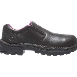 Safety Toe|Safety Toe<Wolverine Bailey Opanka Steel-Toe EH Slip-On Work Shoe Brown