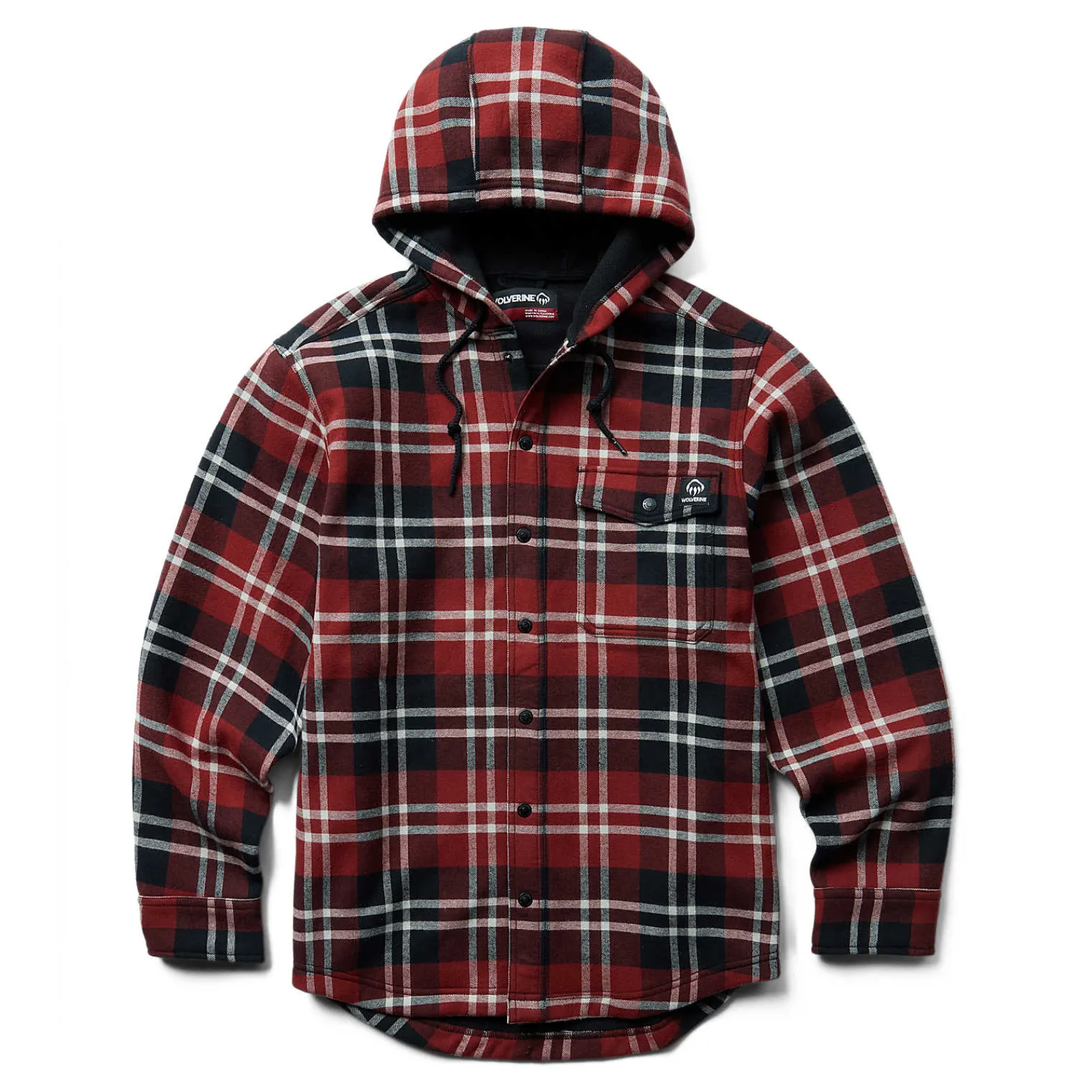 Jackets|Best Sellers<Wolverine Bucksaw Bonded Shirt Jac Garnet Plaid