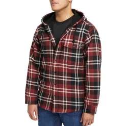 Jackets|Best Sellers<Wolverine Bucksaw Bonded Shirt Jac Garnet Plaid