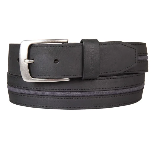 Belts|Belts & Bags<Wolverine Canvas & Leather Belt Black