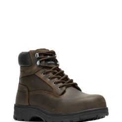 Waterproof|Work Boots<Wolverine Carlsbad Waterproof 6" Steel-Toe Work Boot Brown