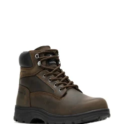 Waterproof|Soft Toe<Wolverine Carlsbad Waterproof 6" Work Boot Brown