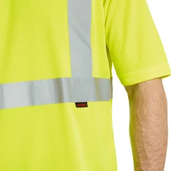 Work Shirts|T-Shirts<Wolverine Caution Short Sleeve Tee - Packaged Hi Vis Green