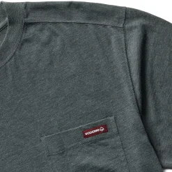 Work Shirts|T-Shirts<Wolverine Classic Short Sleeve Pocket Tee Charcoal Heather