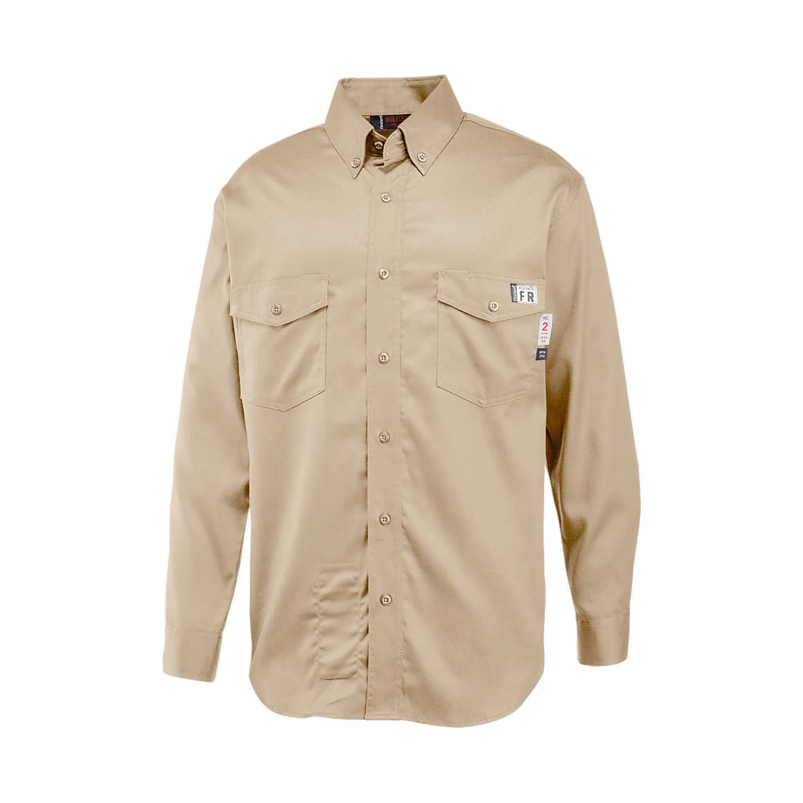 Work Shirts|Safety Gear<Wolverine FireZerO Twill Long Sleeve Shirt - 3X Khaki