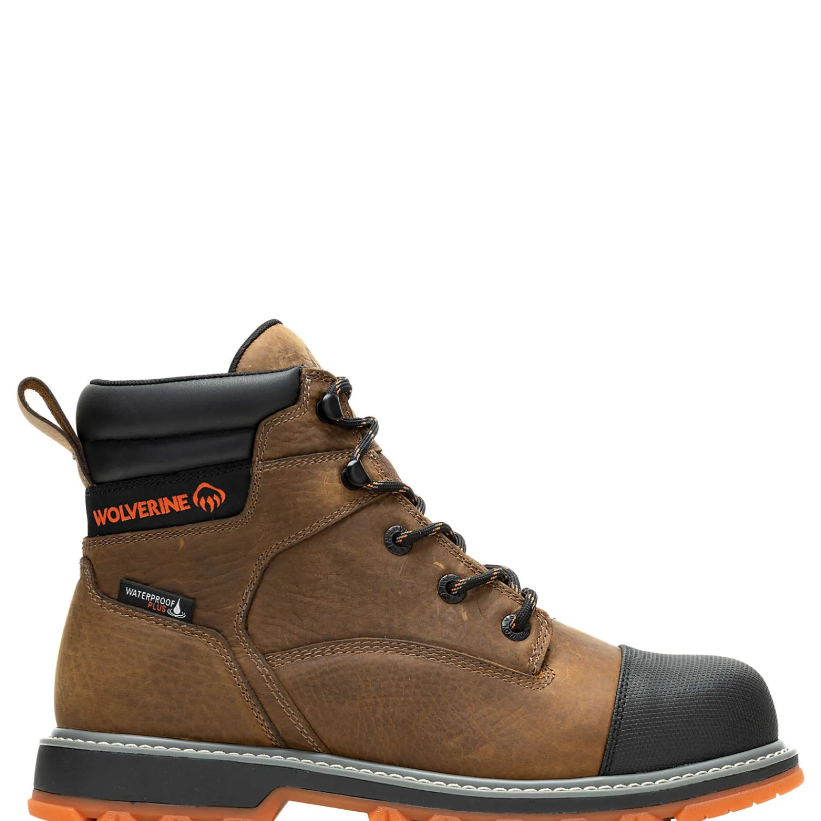 Waterproof|Soft Toe<Wolverine Floorhand LX Cap-Toe 6" Work Boot Sudan Brown