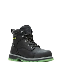 Waterproof|Work Boots<Wolverine Floorhand LX Cap-Toe Steel-Toe 6" Work Boot Black