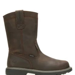 Waterproof|Work Boots<Wolverine Floorhand Met-Guard Steel-Toe Wellington Work Boot Dark Brown