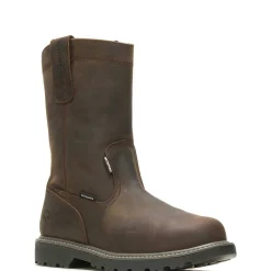 Waterproof|Work Boots<Wolverine Floorhand Met-Guard Steel-Toe Wellington Work Boot Dark Brown
