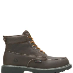 Waterproof|Soft Toe<Wolverine Floorhand Moc Toe 6” Work Boot Dark Coffee