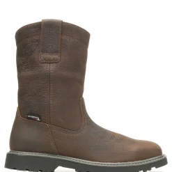 Waterproof|Soft Toe<Wolverine Floorhand Square-Toe Wellington Work Boot Dark Brown