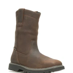 Waterproof|Soft Toe<Wolverine Floorhand Square-Toe Wellington Work Boot Dark Brown