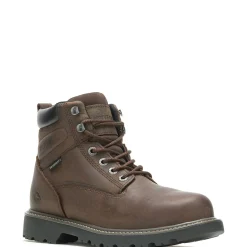 Waterproof|Soft Toe<Wolverine Floorhand Waterproof 6" Work Boot Dark Brown