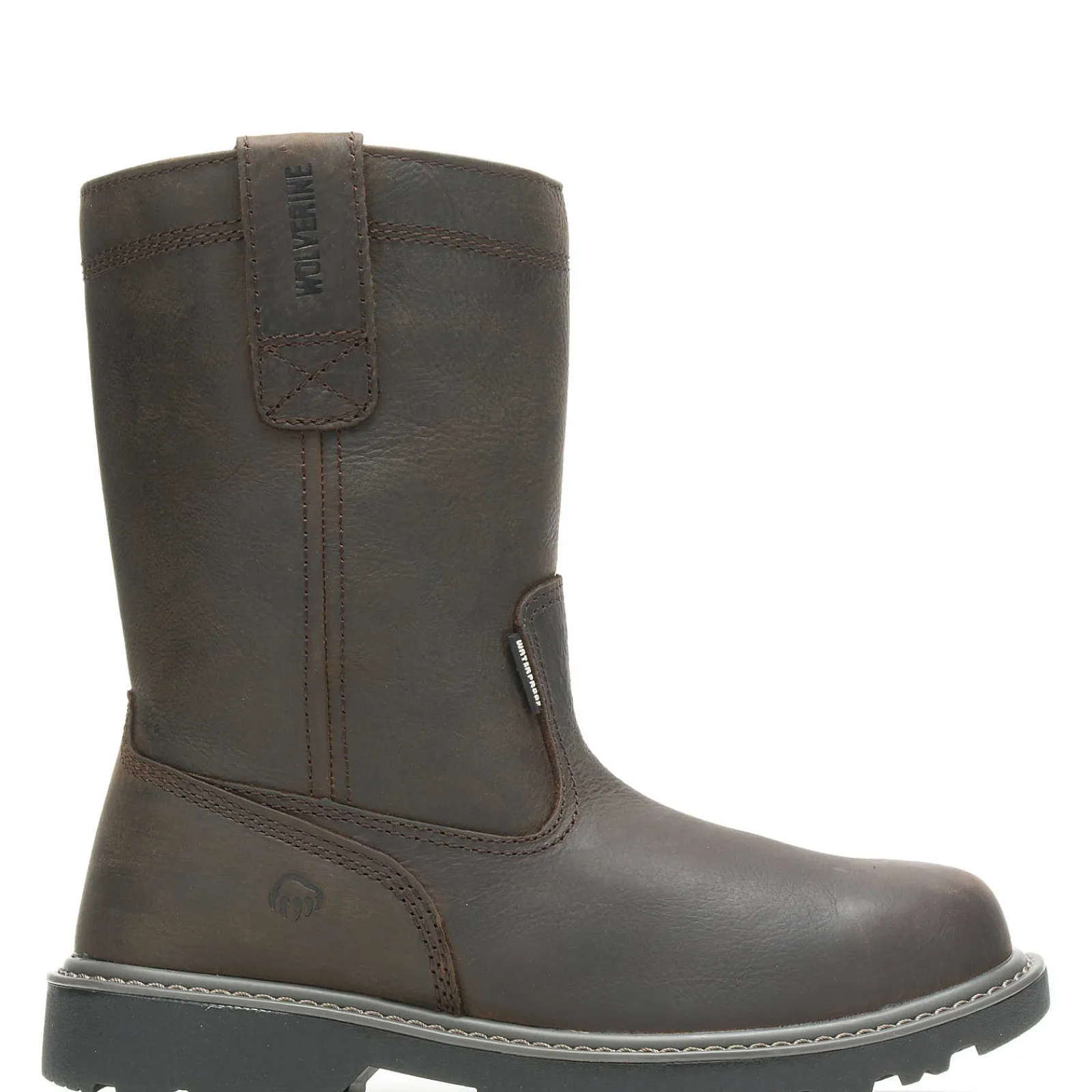 Waterproof|Work Boots<Wolverine Floorhand Waterproof Steel-Toe 10" Wellington Dark Brown