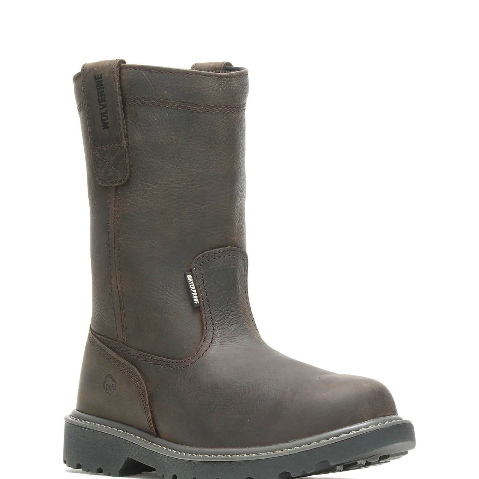 Waterproof|Work Boots<Wolverine Floorhand Waterproof Steel-Toe 10" Wellington Dark Brown