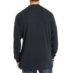Work Shirts|T-Shirts<Wolverine FR Long Sleeve Henley Navy