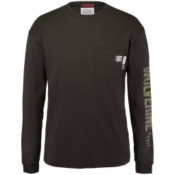 T-Shirts|Safety Gear<Wolverine FR Long Sleeve Print Tee Black