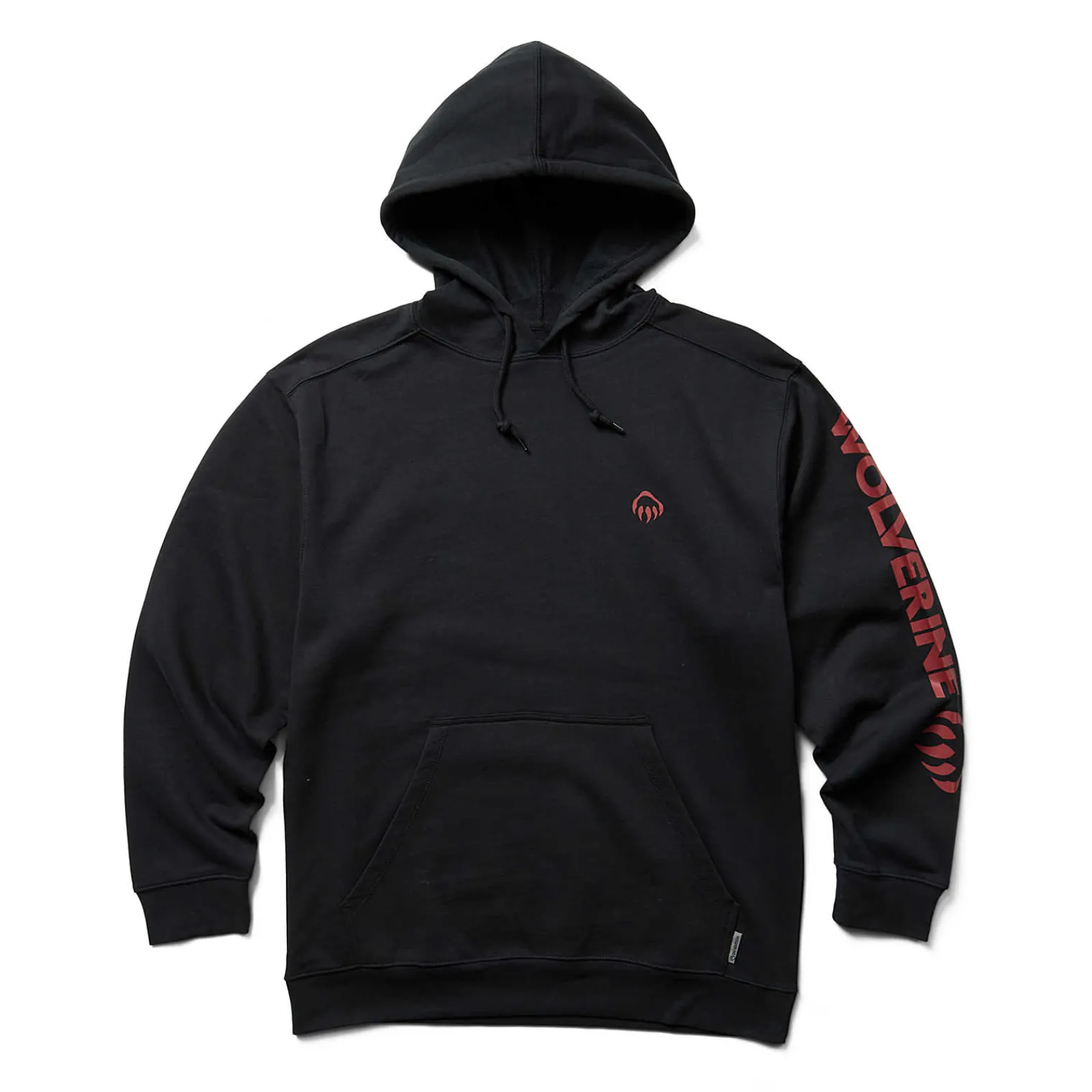 Best Sellers|Hoodies & Pullovers<Wolverine Graphic Hoody- Sleeve Logo Black