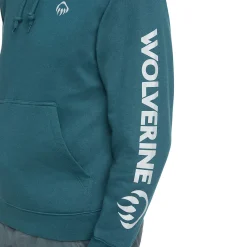 Hoodies & Pullovers|Best Sellers<Wolverine Graphic Hoody- Sleeve Logo Ink Blue