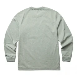 Work Shirts|T-Shirts<Wolverine Guardian Cotton&trade; Long Sleeve Pocket Tee Light Grey Heather