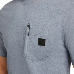 Work Shirts|T-Shirts<Wolverine Guardian Cotton&trade; Pocket Tee Blue Heather