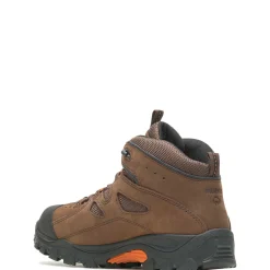 Work Boots|Safety Toe<Wolverine Hudson Steel-Toe Work Boot Dark Brown/Black