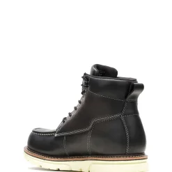 Waterproof|Work Boots<Wolverine I-90 DuraShocks® Moc-Toe 6" Work Boot Black/White