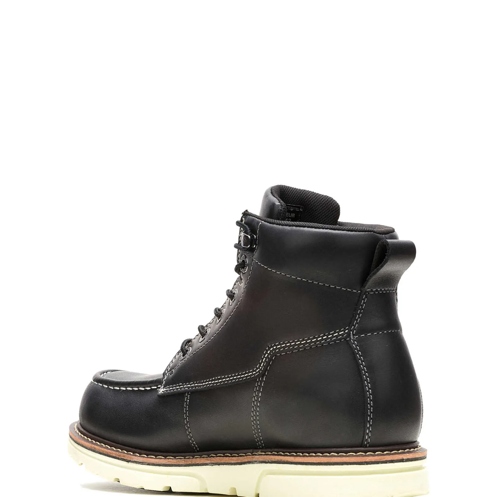 Waterproof|Work Boots<Wolverine I-90 DuraShocks® Moc-Toe 6" Work Boot Black/White