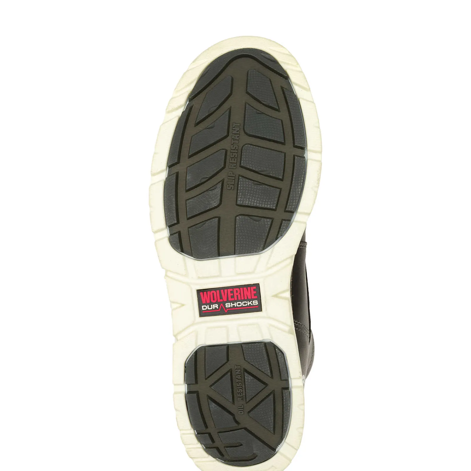 Waterproof|Work Boots<Wolverine I-90 DuraShocks® Moc-Toe 6" Work Boot Black/White