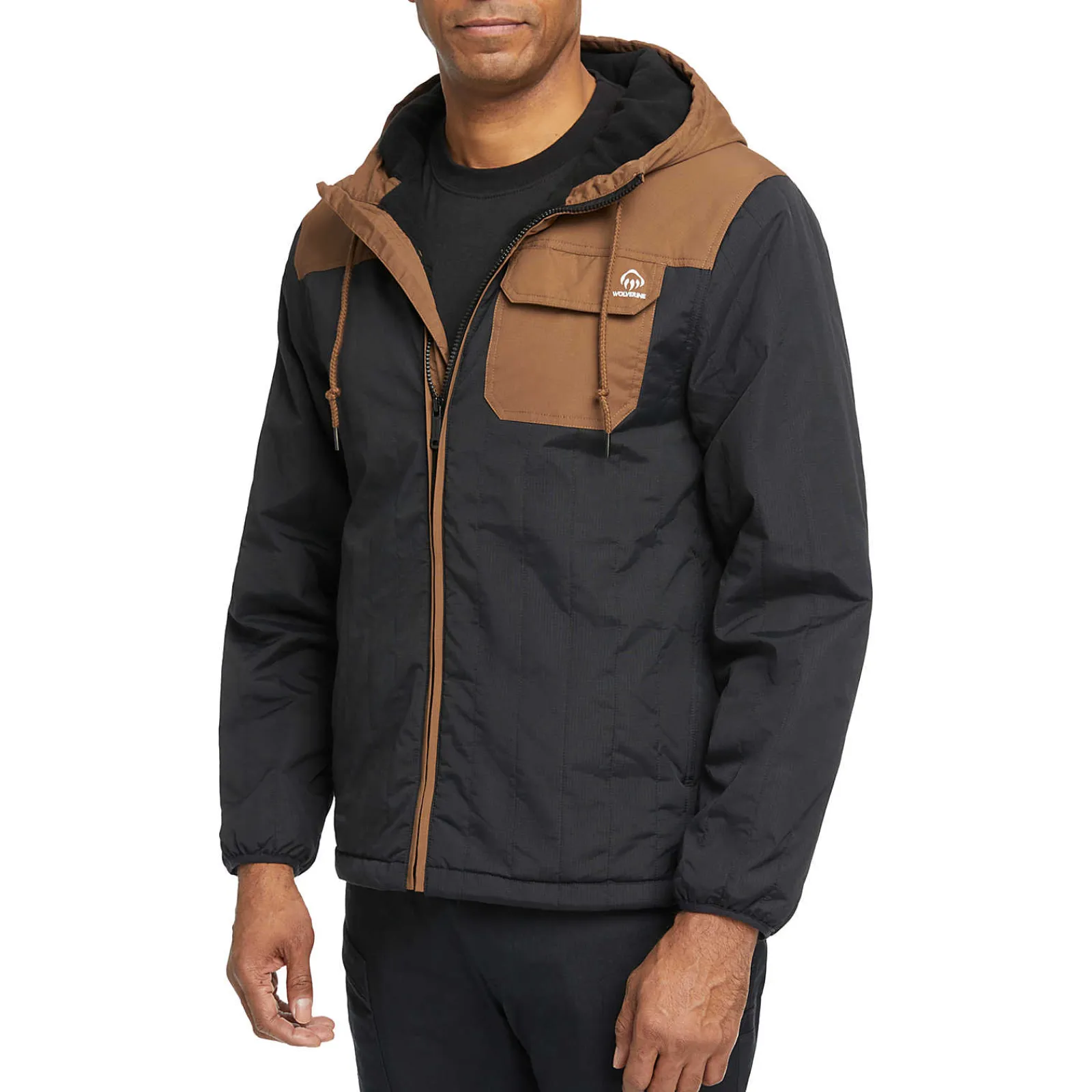 Jackets|Outerwear<Wolverine I-90 Insulated Hooded Jacket Black