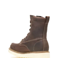 Work Boots|Safety Toe<Wolverine Loader 8" Steel-Toe Wedge Boot Brown