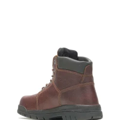 Work Boots|Safety Toe<Wolverine Marquette Steel-Toe 6" Work Boot Walnut
