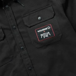 Jackets|Outerwear<Wolverine Metallica Scholars Encore Shirt-Jac Black