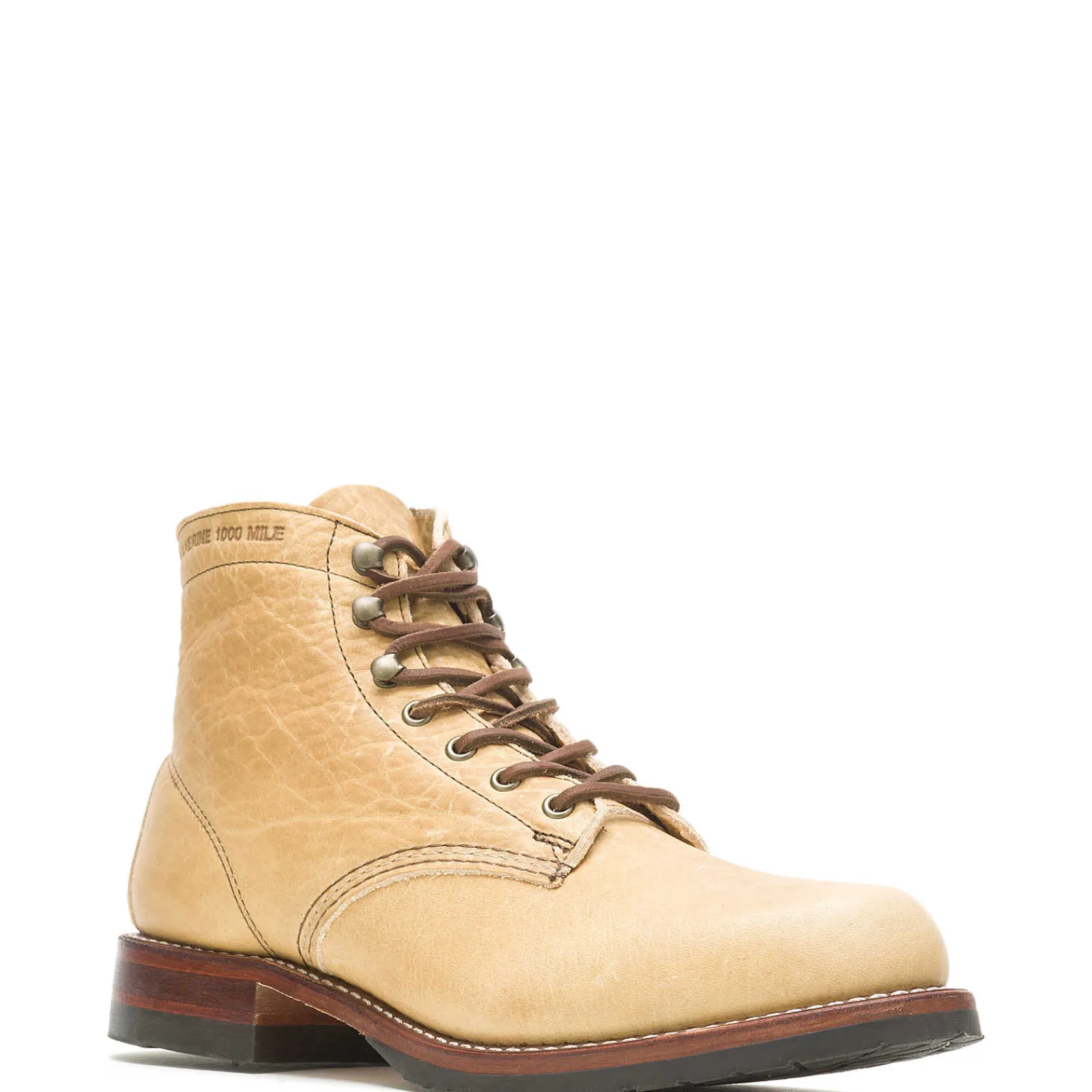 1000 Mile|1000 Mile<Wolverine Olive Tanned - 1000 Mile Plain-Toe Classic Boot Natural