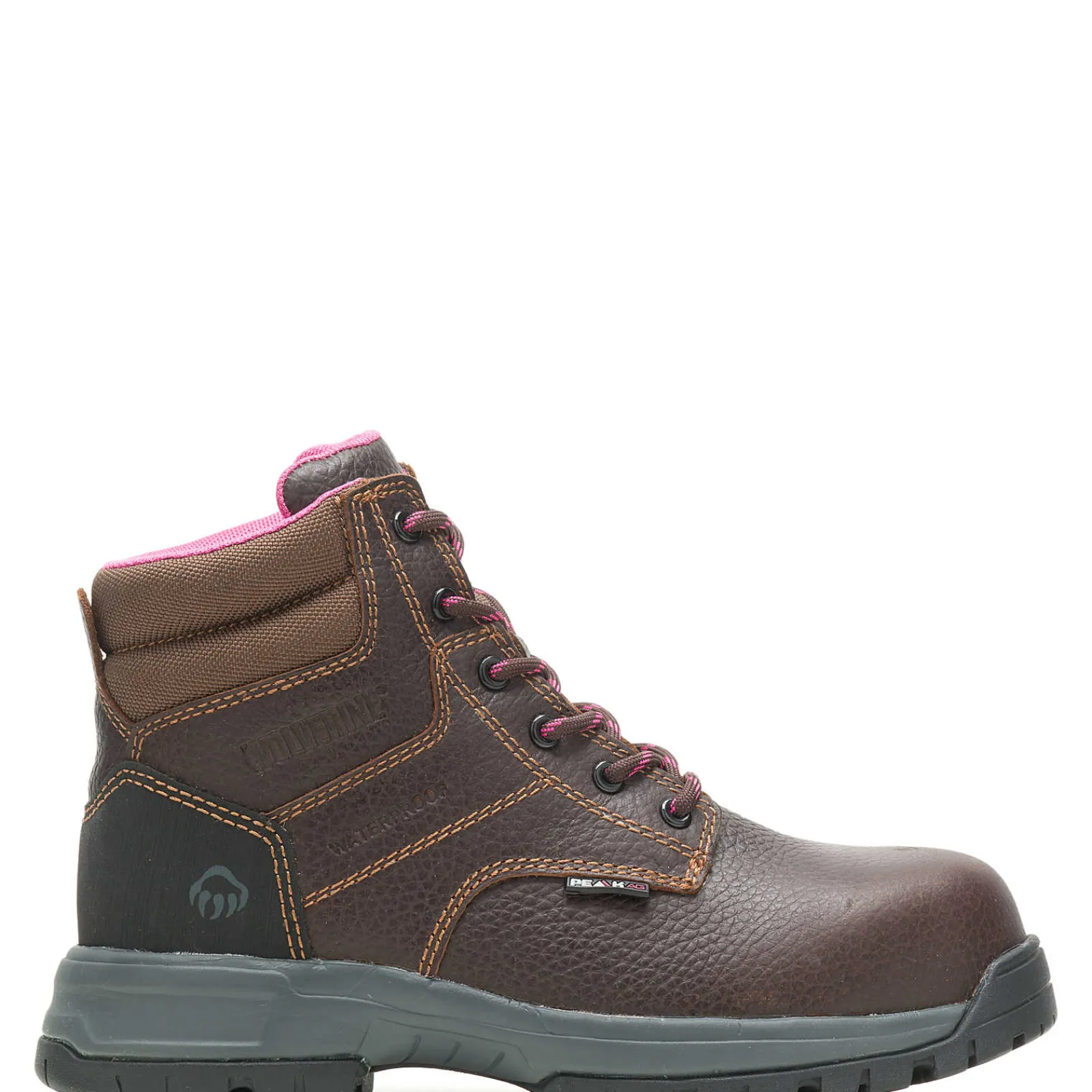 Safety Toe|Work Boots<Wolverine Piper Waterproof Composite-Toe 6" Work Boot Brown