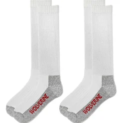 Socks|Socks<Wolverine 2-PK Steel-Toe Cotton Over-the-Calf Sock White