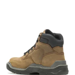 Waterproof|Work Boots<Wolverine Raider DuraShocks® Waterproof 6" CarbonMAX® Work Boot Brown