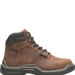 Waterproof|Work Boots<Wolverine Raider DuraShocks® Waterproof 6" Met-Guard Work Boot Peanut