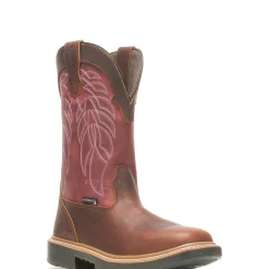 Work Boots|Safety Toe<Wolverine Rancher DuraShocks&reg; CarbonMax&reg; Wellington Work Boot Peanut/Red
