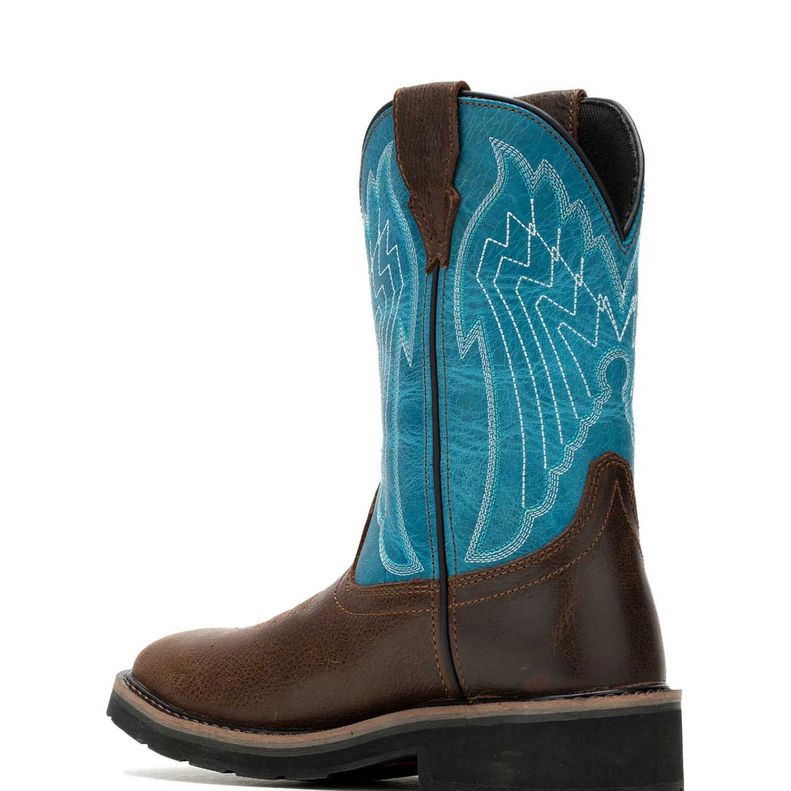 Safety Toe|Work Boots<Wolverine Rancher Eagle Waterproof Steel-Toe Wellington Work Boot Brown/Teal