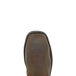 Safety Toe|Safety Toe<Wolverine Rancher Met Guard Steel-Toe Wellington Brown/Red