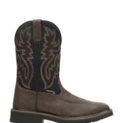 Waterproof|Work Boots<Wolverine Rancher Waterproof Steel-Toe Wellington Black/Brown