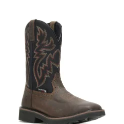 Waterproof|Work Boots<Wolverine Rancher Waterproof Steel-Toe Wellington Black/Brown