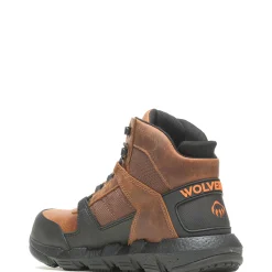 Ultraspring|Work Boots<Wolverine Rev UltraSpring&trade; DuraShocks&reg; Vent CarbonMax&trade; Work Boot Tobacco
