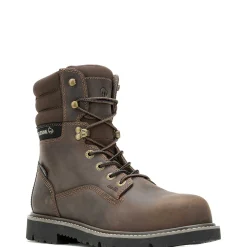 Waterproof|Safety Toe<Wolverine Revival 8" Composite-Toe Work Boot Dark Brown