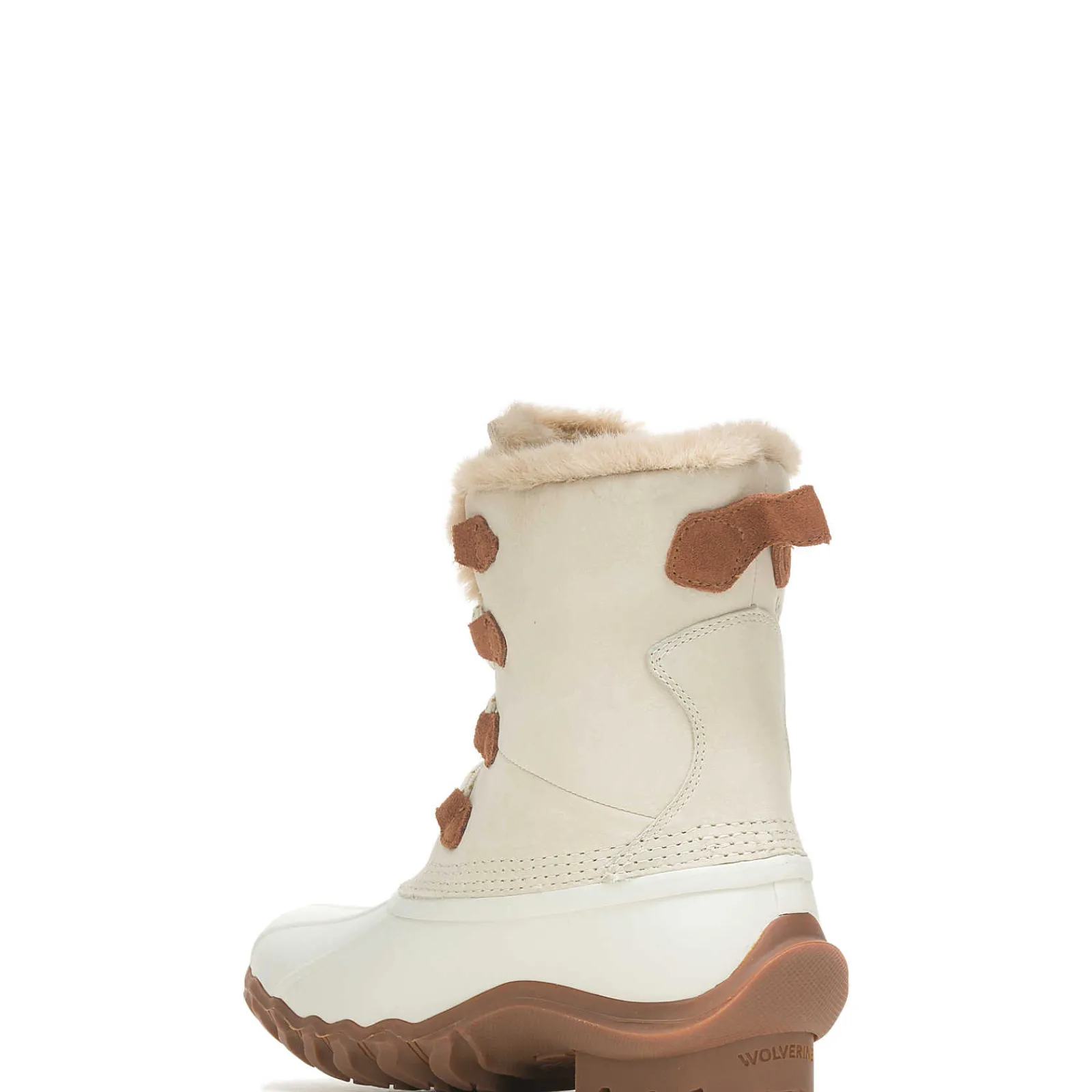 Rain & Snow|Waterproof<Wolverine Torrent Faux-Fur Tall Duck Boot Ivory