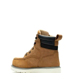 Waterproof|Soft Toe<Wolverine Trade Wedge 6" Moc-Toe Work Boot Wheat
