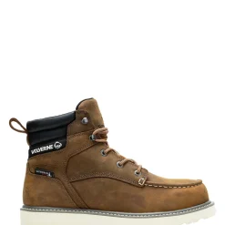 Waterproof|Soft Toe<Wolverine Trade Wedge 6" Moc-Toe Work Boot Sudan Brown