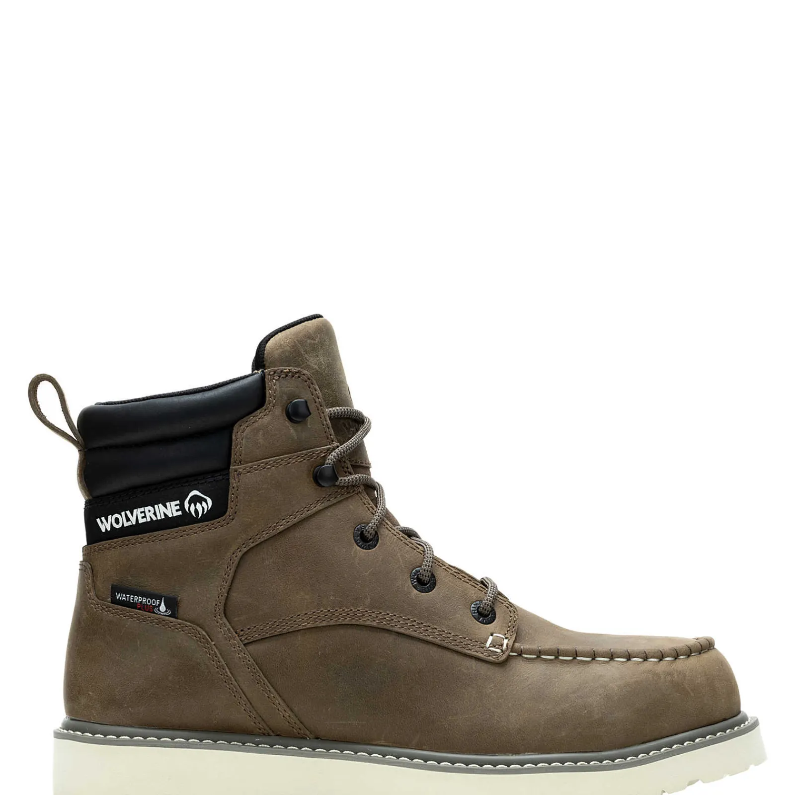 Waterproof|Soft Toe<Wolverine Trade Wedge 6" Moc-Toe Work Boot Gravel